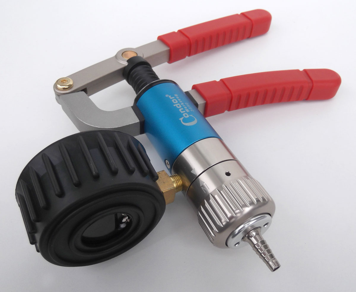 Pumpa tlaková a podtlaková, rozsah - 0 - 4 bar, sada, Condor Werkzeug