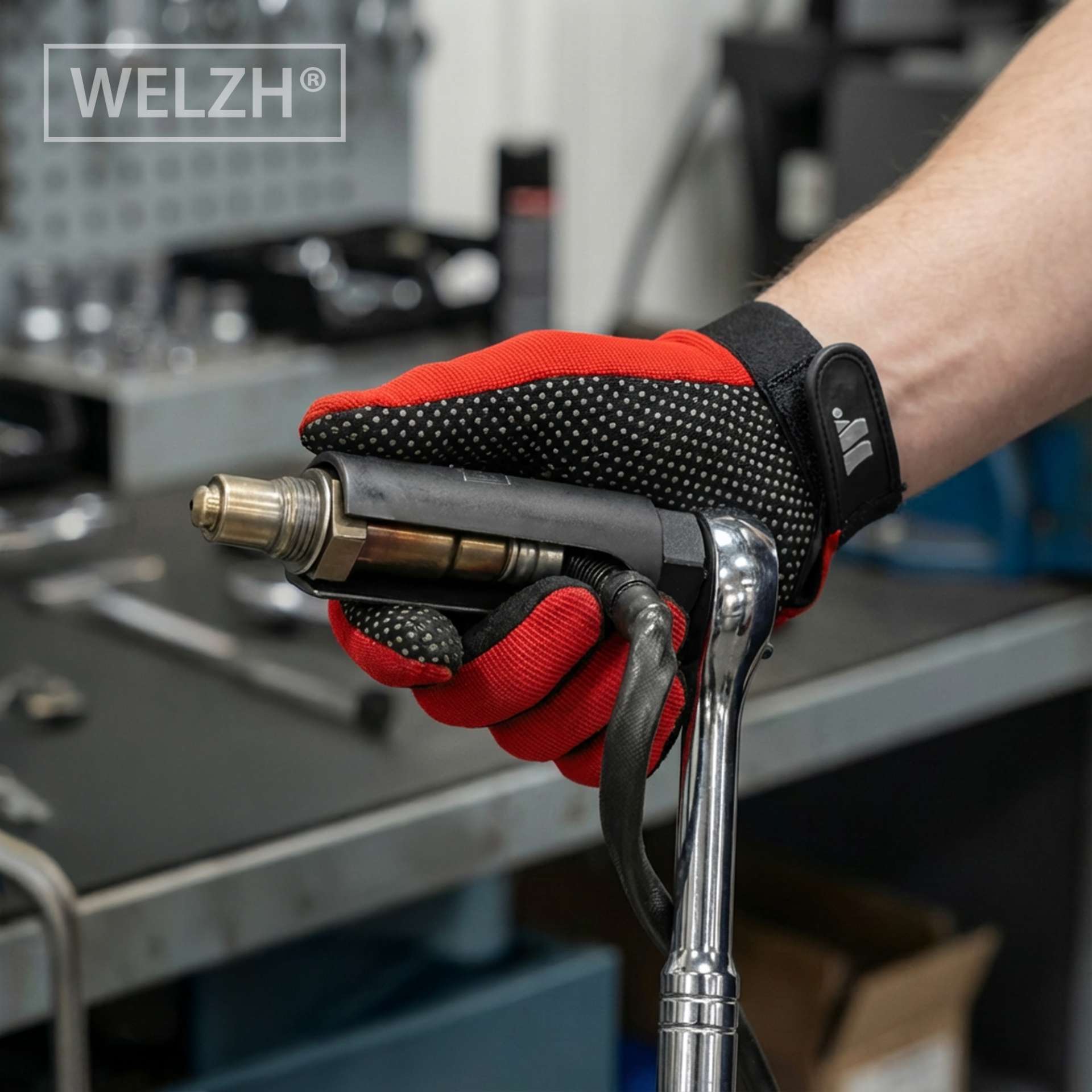 Komplexní sada nástrčných hlavic na vstřikovače, snímače a lambda sondy, sada 14 dílů, Welzh