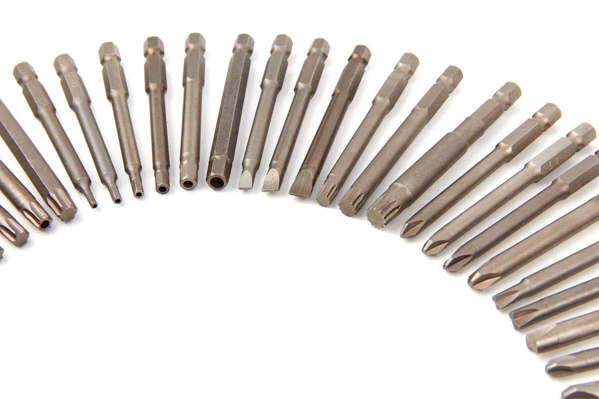 Bity 1/4", PL-PH-PZ - Inbus - Torx - Robertson, S2 Ocel, sada 50 dílů