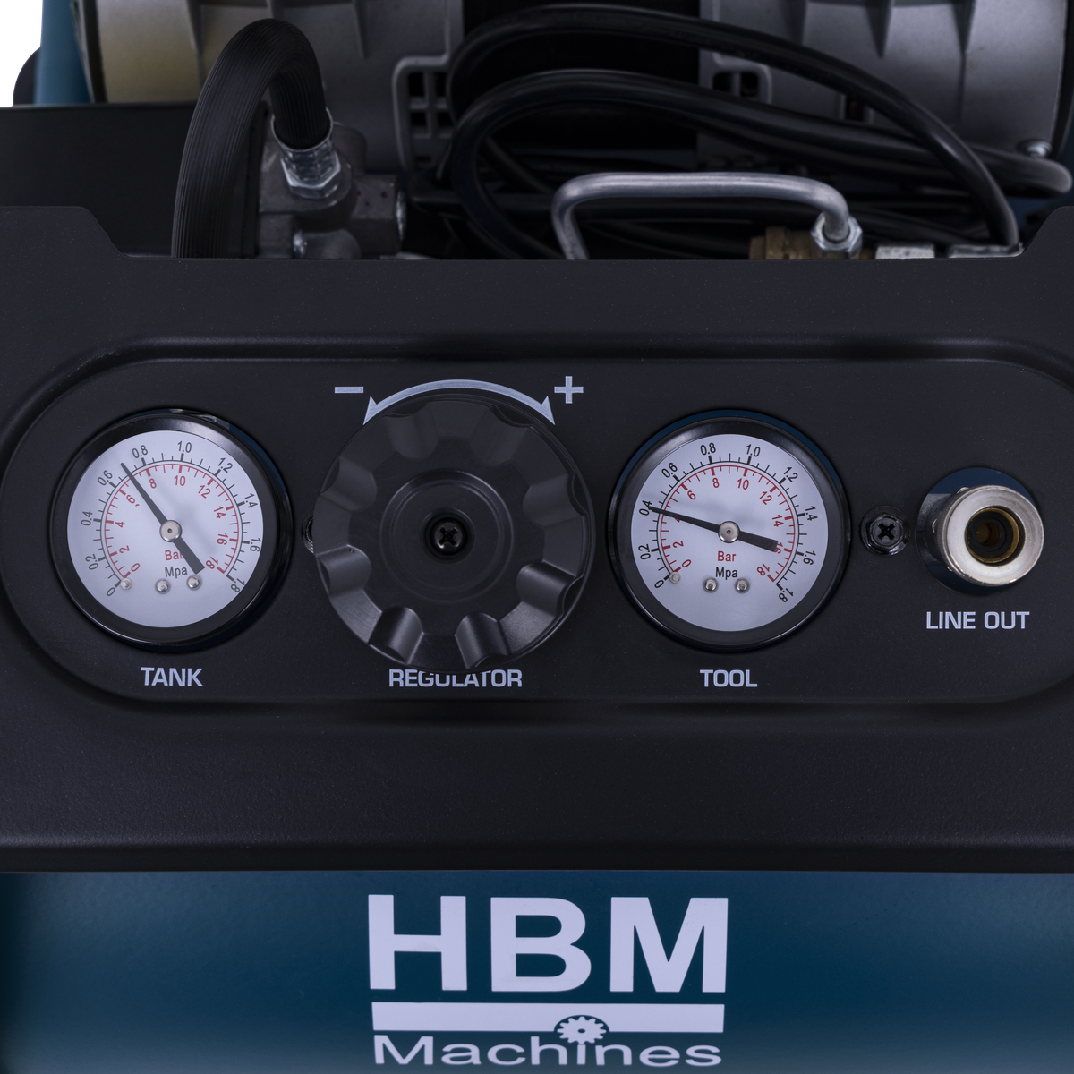 Tichý kompresor, 1HP, 11l, HBM