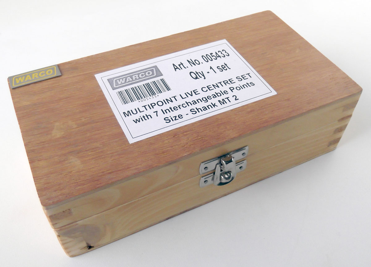 Otočný hrot s výměnnými nástavci pro soustruh, MK2 - sada 9 dílů, Warco