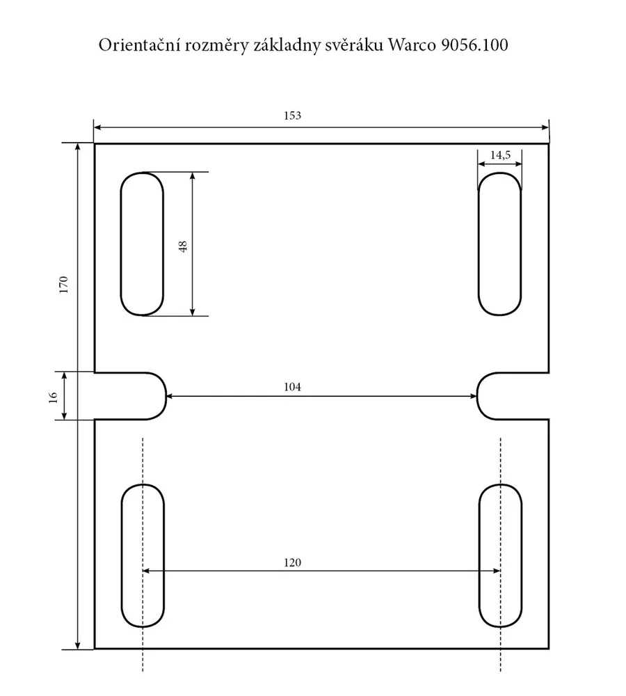 Přesný strojní svěrák pod vrtačku a frézku - šířka čelistí 100 mm, 4 kg, Warco