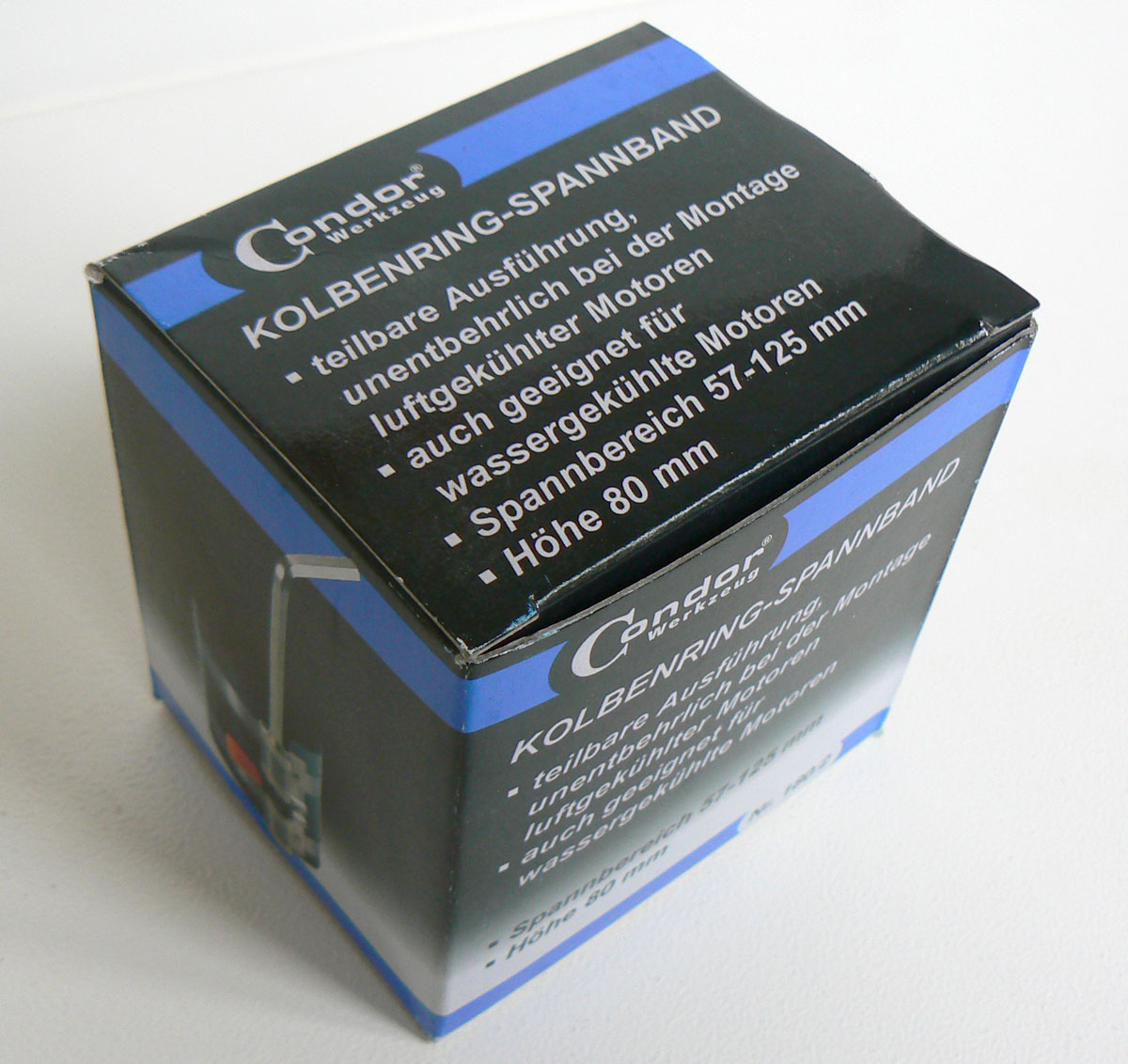 Pás stahovací na pístní kroužky, rozsah 57 - 125 mm, Condor, Werkzeug