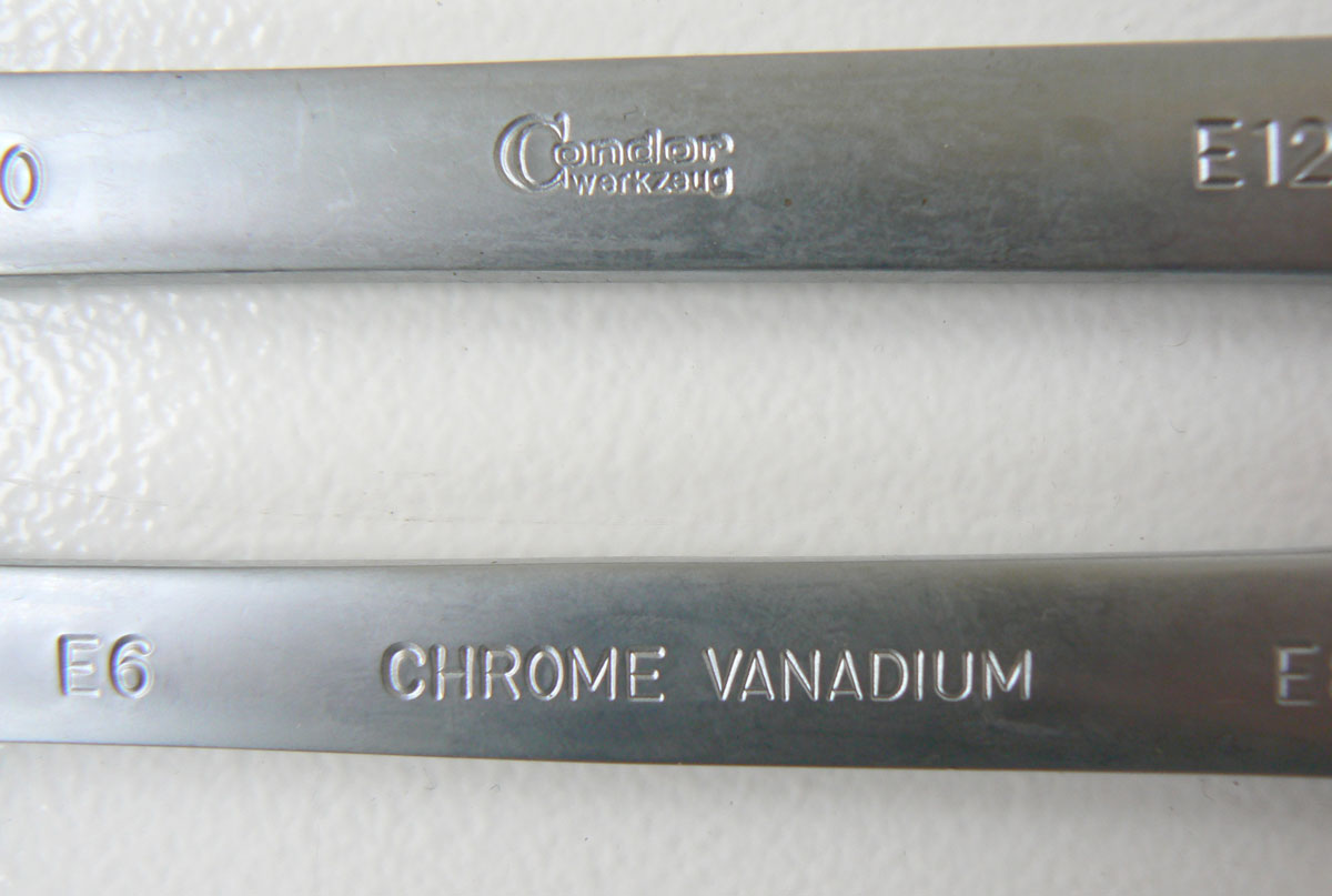 Klíče očkové ráčnové E-profil E6 - E24, sada 4 díly, Condor Werkzeug