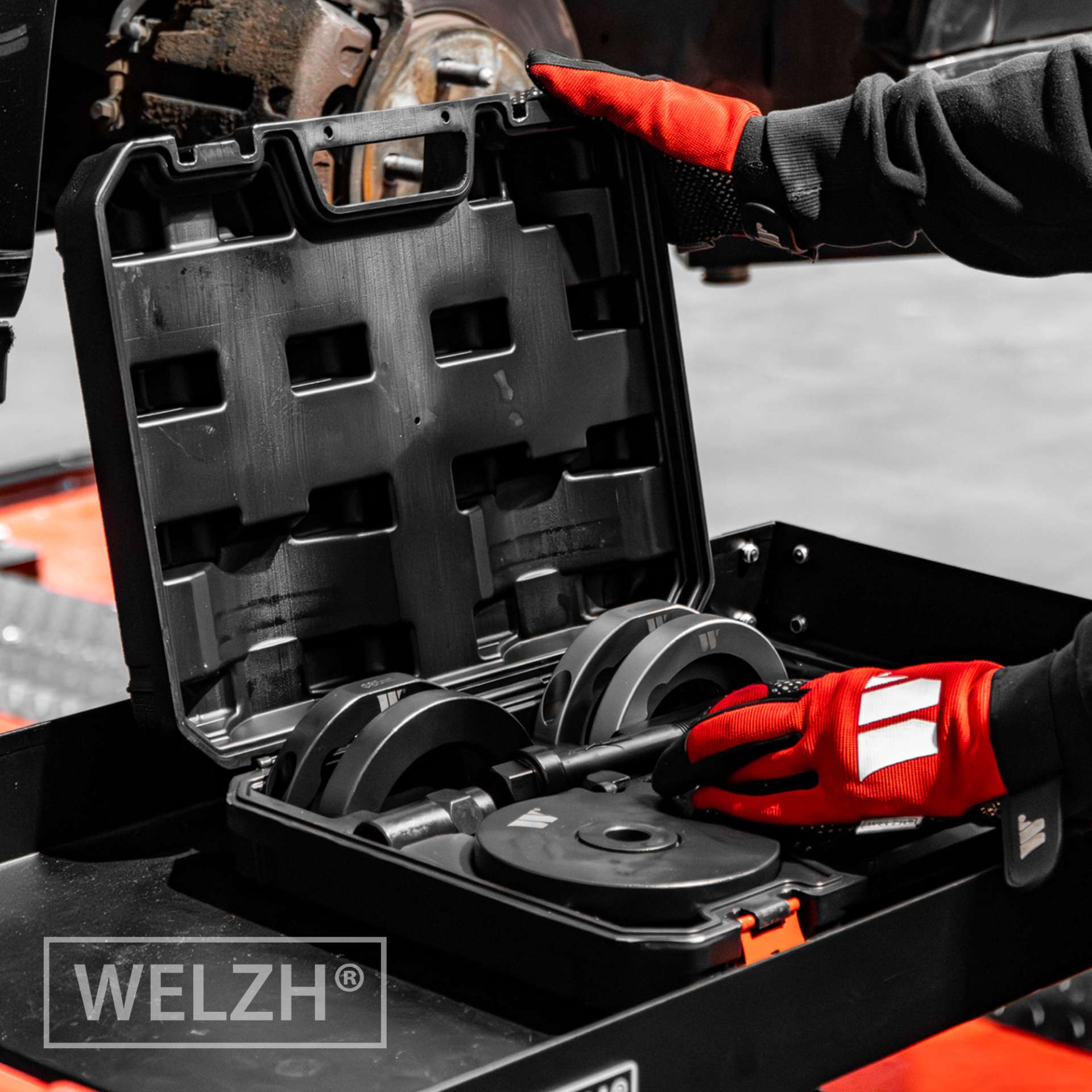 Sada přípravků na výměnu ložisek kol 85 mm - VAG, Multivan, T5, Touareg, Welzh