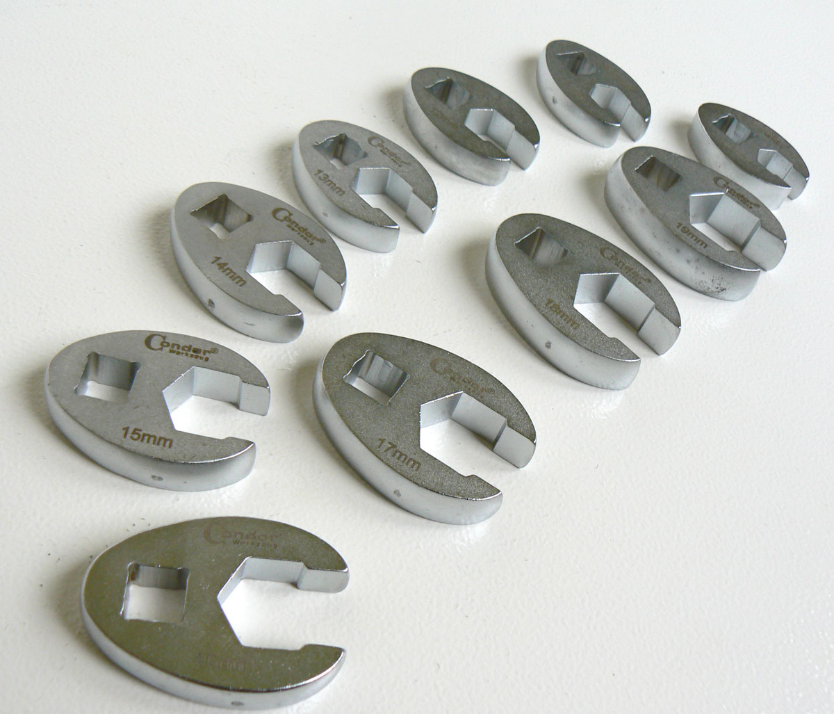 Hlavice 3/8“, klíč otevřený 6 hran 10 - 19 mm, sada 10 dílů, Condor Werkzeug