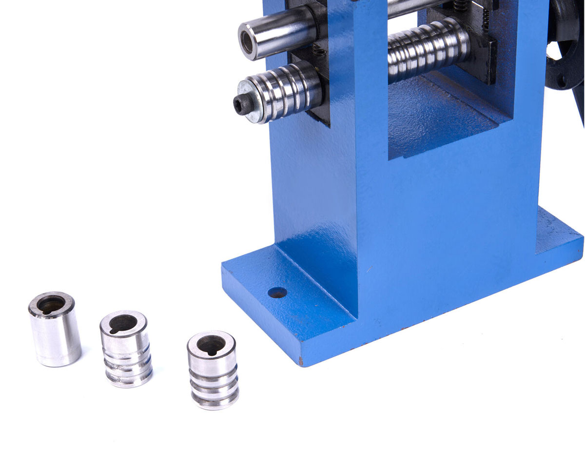 Šperkařská stáčečka-rolovačka plechu se 4 rolnami, 75 + 25 mm, 6 kg - prasklá hřídelka