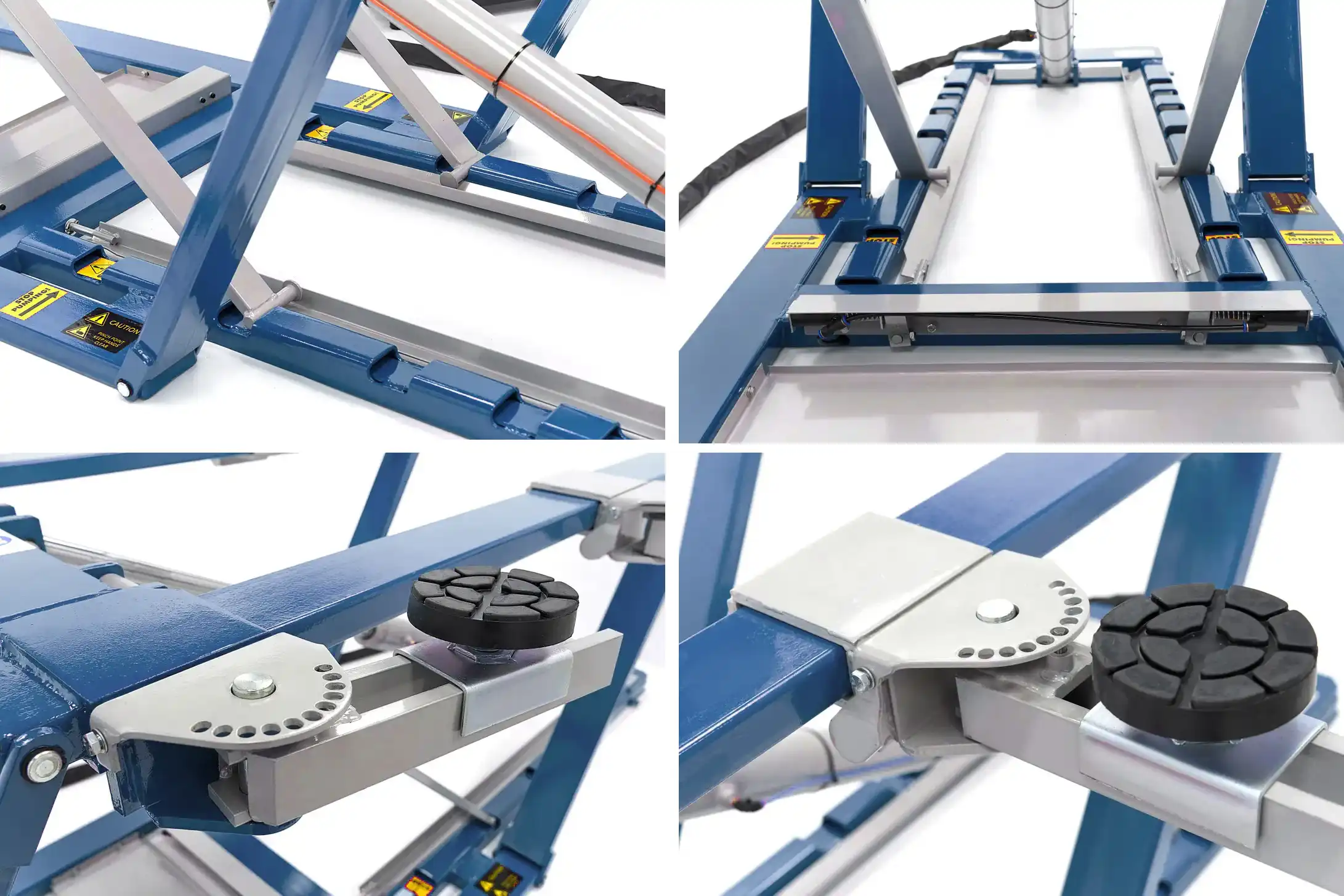 HBM Mobilní 2.5 tunový hydraulicko-pneumatický výškově nastavitelný auto zvedák, 270 kg