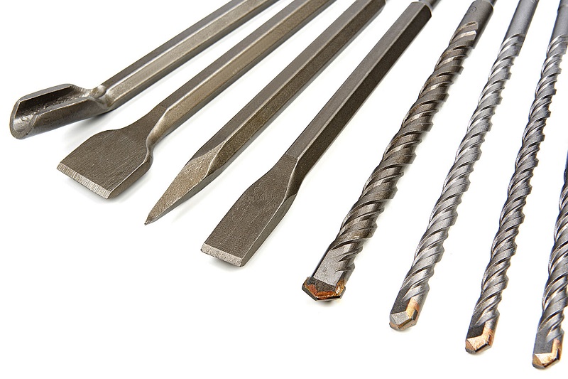 Sada vrtáků a sekáčů do betonu SDS Plus, 15 dílů