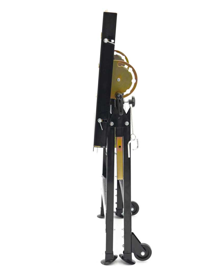 Přenosný pracovní a svařovací stůl 760 x 510 mm, naklápěcí a výškově nastavitelný, nosnost až 160 kg