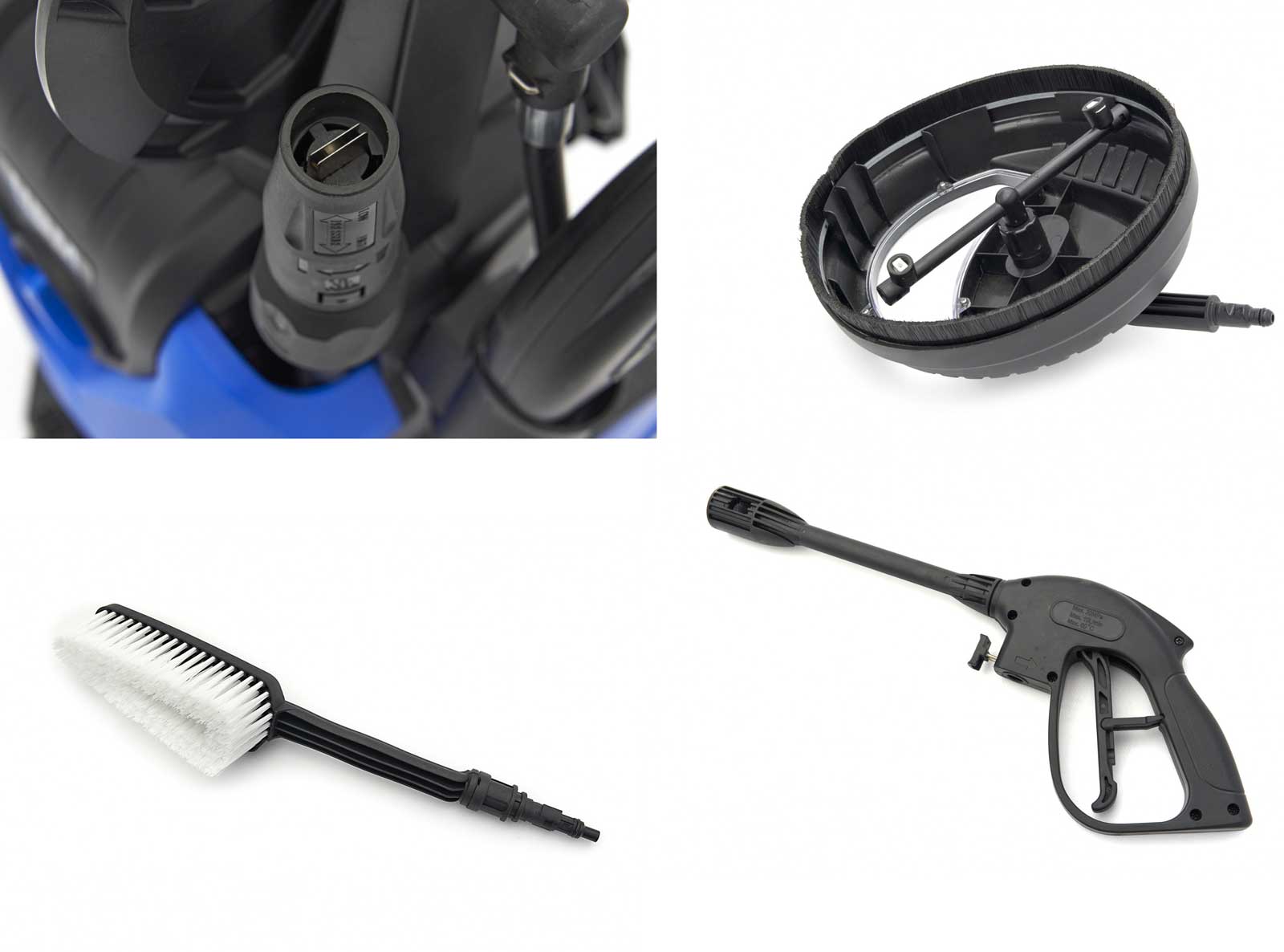 Vysokotlaký čistič 2200 W, 165 barů včetně čističe terasy, mycího kartáče a turbo trysky