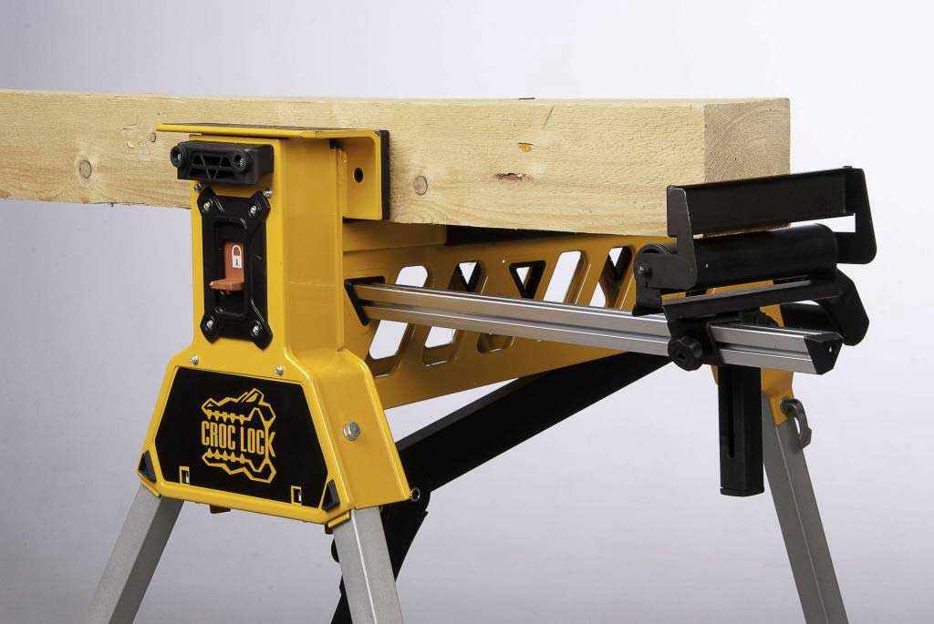 Profesionální pracovní stůl, stavební koza, upínací systém CROC LOCK, upínací síla 1000kg, nosnost 250kg BATAVIA