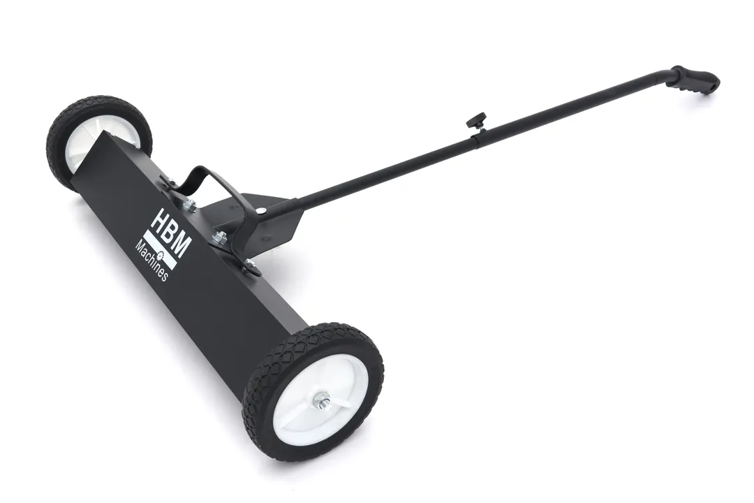 Magnetický smeták - pojízdný sběrný na železo s výsuvnou rukojetí, sběrná síla až 22 kg