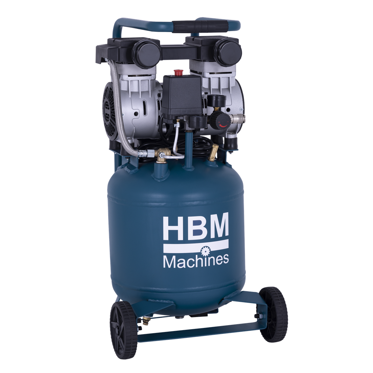 Tichý vertikální kompresor, 1HP, 24l, HBM