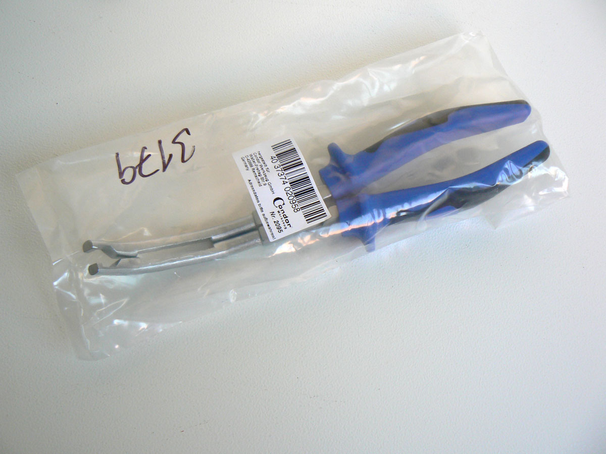 Kleště na demontáž kabelů žhavících svíček zahnuté, Condor Werkzeug