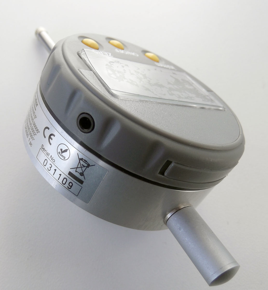 Odchylkoměr (úchylkoměr) digitální, tisícinový - 0.001mm / 0.00005", Data, KM