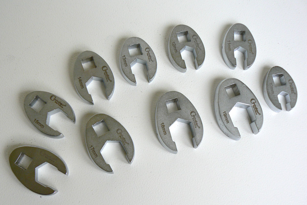 Hlavice 3/8“, klíč otevřený 6 hran 10 - 19 mm, sada 10 dílů, Condor Werkzeug