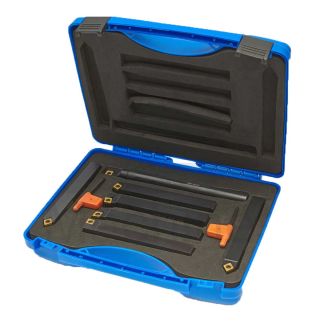 Soustružnické nože 10 mm s výměnnými VBD plátky / destičkami typu CCMT, sada 7 dílů