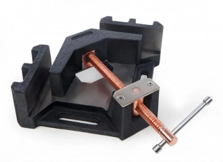 Profesionální litinový úhlový svěrák 75 mm pro svařování v úhlu 90°