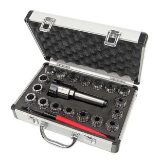 Držák kleštin ER 32, kužel MK3, 3 - 20 mm, sada 21 dílů