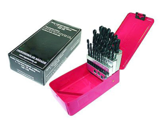 Vrtáky spirálové broušené HSS, 1,0 - 13,0 mm, sada 25 dílů, Triumf