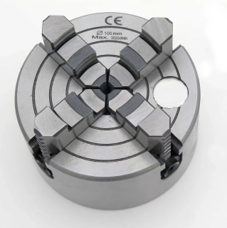 Nezávislé soustružnické sklíčidlo K72-100 mm, 4 čelisti, DIN 6350