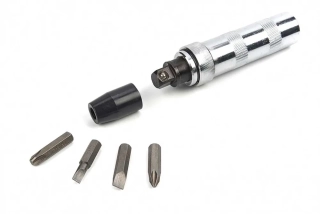 Šroubovák úderový rázový 1/2" v plechovém boxu, sada 5 dílů