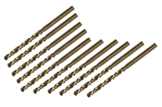 Vrták spirálový s 5% kobaltu, broušený HSS-Co, 8.0 mm, DIN 338, sada 10ks