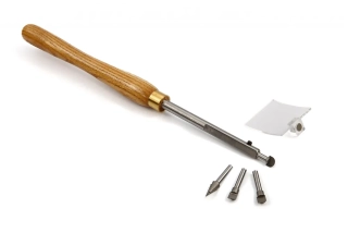 Soustružnická dláto na dřevo s výměnnými hroty s letovanými plátky, 4 hroty