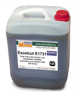 Exol Excelcut E1731, výkonný čistý řezný olej vhodný i pro vysokotlaké obrábění, univerzální, ISO VG 32, 10l
