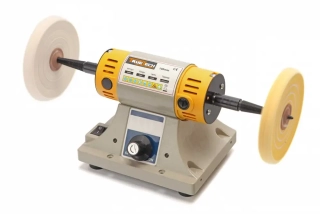 Malá stolní leštička 100 mm s vario otáčkami 0 - 10.000 ot/min