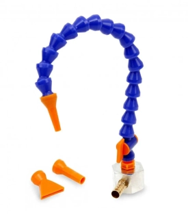 Flexibilní hadička chlazení s magnetickou základnou, 2 trysky a kohoutek