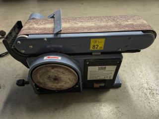 Pásová a kotoučová bruska 100 x 150 mm, 350 W, 16 kg - na díly nebo opravit