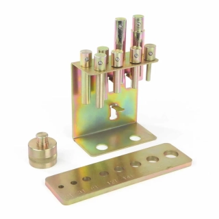 Lisovací přípravky / piny / kolíky / čepy pro dílenské lisy - sada