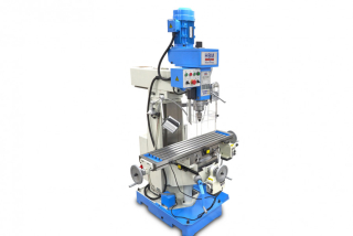 HBM 60 Profi DRO robustní konzolová frézka na kov, ISO 40, 3-osy DRO s LCD displejem, chlazení, strojní posuv X a Y, 400V-3f