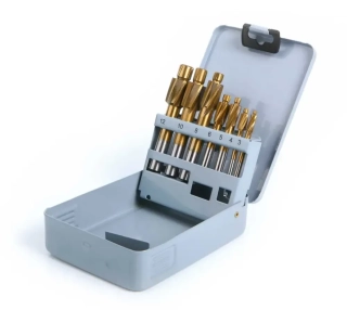 Záhlubníky pro inbus šrouby M3 - M12 mm, sada 7 dílů, HSS-TiN