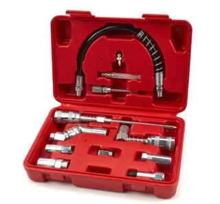 Sada univerzálního příslušenství pro mazací lis / pistoli, 12 dílů