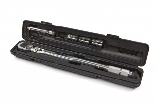 Klíč momentový 1/2“, rozsah 28 - 210 Nm, se sadou nástavců