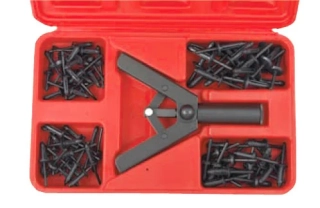 Kleště nýtovací pro plastové nýty sada 81 dílů, Triumf