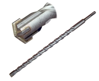 Vrták vidiový do betonu, 4 břity, 6.5 x 300 mm, SDS Plus, Triumf