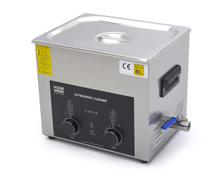 Precizní ultrazvuková čistička 10l s ohřevem, funkce "DEGAS", vypouštěcí kohout, celkový výkon až 540 W