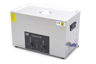 Precizní ultrazvuková čistička 30l s ohřevem, funkce "DEGAS", vypouštěcí kohout, celkový výkon až 1100 W