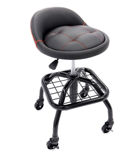 Profesionální dílenské sedátko, stavitelná výška, mobilní, plynové odpružení, zatížení více než 120kg