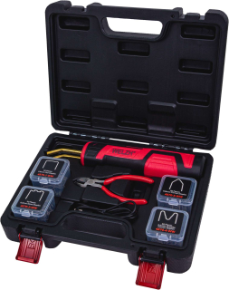 Akumulátorová sešívačka na opravu plastů, včetně 200 kusů sponek Welzh