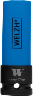 Ochranná nástrčná hlavice pro matice kol, vhodné i pro pneumatické nářadí, 17 mm, Welzh