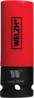 Ochranná nástrčná hlavice pro matice kol, vhodné i pro pneumatické nářadí, 21 mm, Welzh