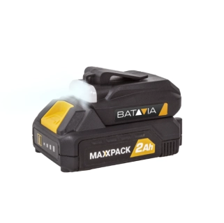 Aku bezdrátový multifunkční nabíjecí adaptér s USB, 2W USB svítilna, 18V Li-Ion, bez baterie a nabíječky, bateriová platforma MAXXPACK BATAVIA