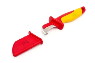 Profesionální elektrikářský nůž s kapkou na kabely a vodiče VDE, 1000V