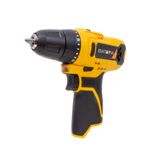 Aku bezdrátová vrtačka a šroubovák nejen pro kutily, 12V Li-Ion, kr. moment 28Nm, bez baterie a nabíječky, bateriová platforma FIXXPACK BATAVIA