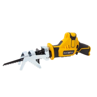 Aku bezdrátová přímočará pila nejen pro kutily, 12V Li-Ion, bez baterie a nabíječky, bateriová platforma FIXXPACK BATAVIA